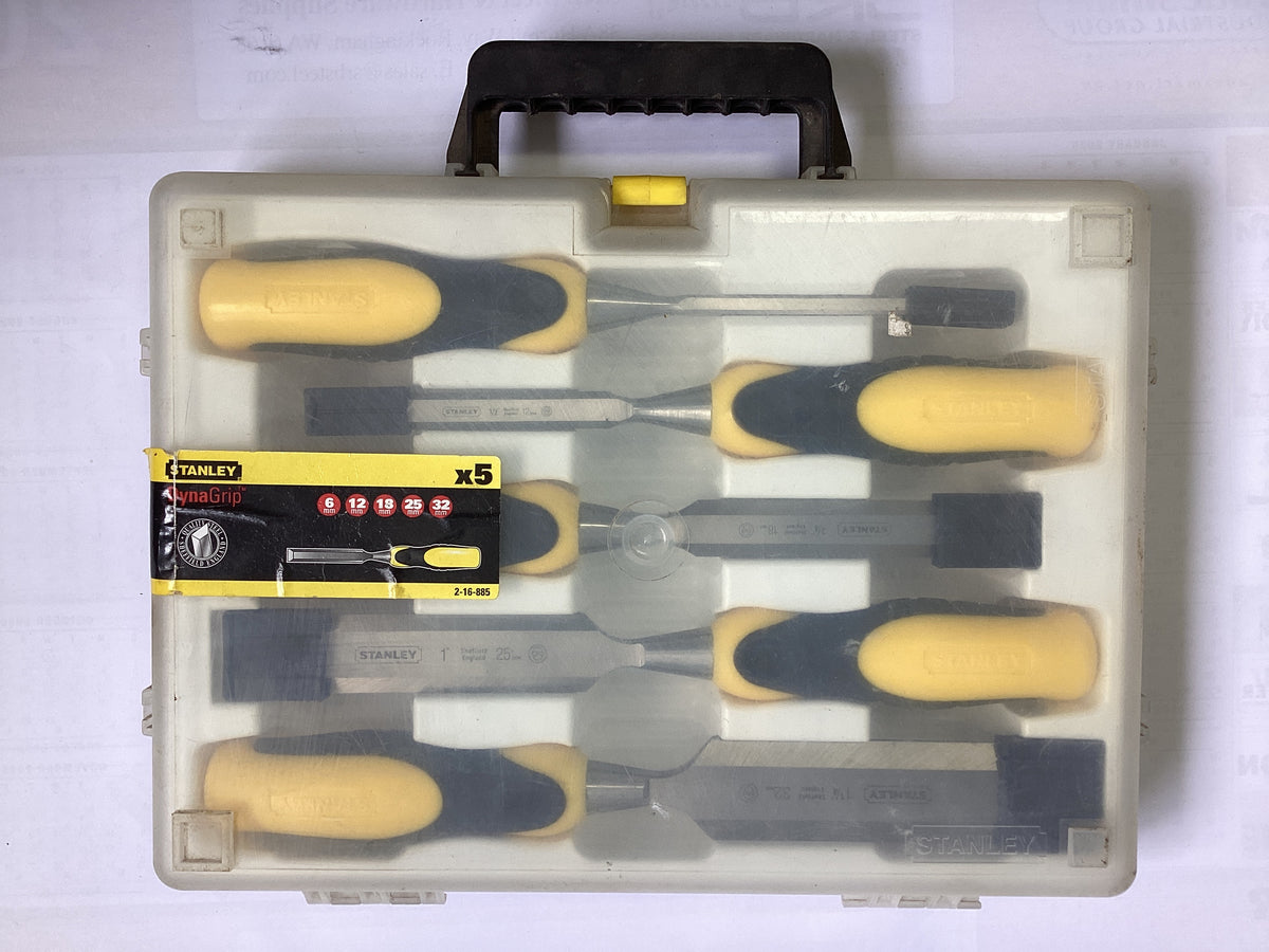 STANLEY DYNAGRIP CHISEL SET 5PC