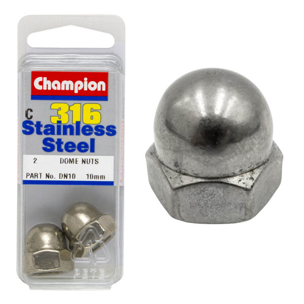 HEX DOME / ACORN NUT STAINLESS STEEL 316 PACK