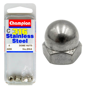 HEX DOME / ACORN NUT STAINLESS STEEL 316 PACK