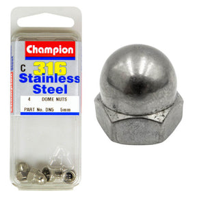 HEX DOME / ACORN NUT STAINLESS STEEL 316 PACK