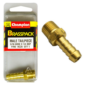 CHAMPION BRASS HOSE JOINER (MALE TAILPIECE)