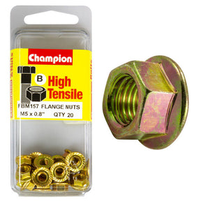HIGH TENSILE ZINC METRIC FLANGE NUT PACK