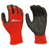 GLOVE -  Black/RED Knight Gripmaster Coated