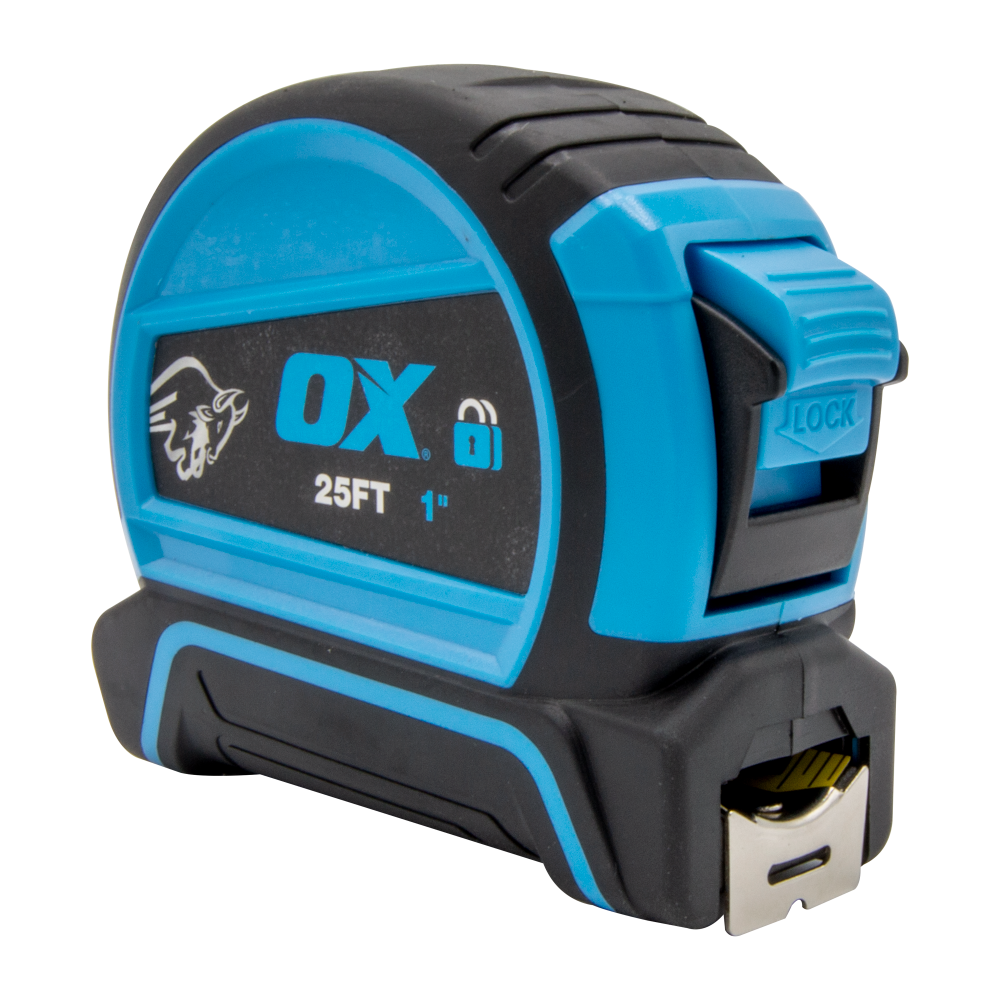 OX Trade Double Locking Tape Measure 8m