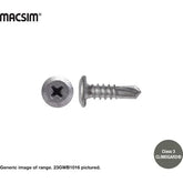 SELF DRILLING WAFER HEAD PHILLIPS GALVANISED CLASS 3