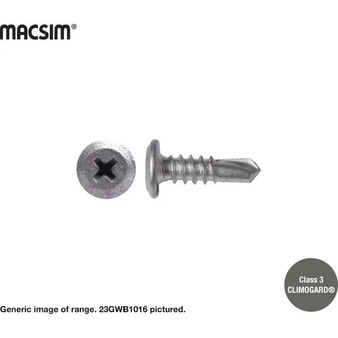 SELF DRILLING WAFER HEAD PHILLIPS GALVANISED CLASS 3