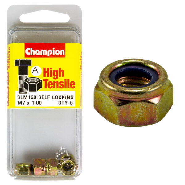 HIGH TENSILE SELF LOCKING / NYLON INSERT METRIC HEX NUT PACK