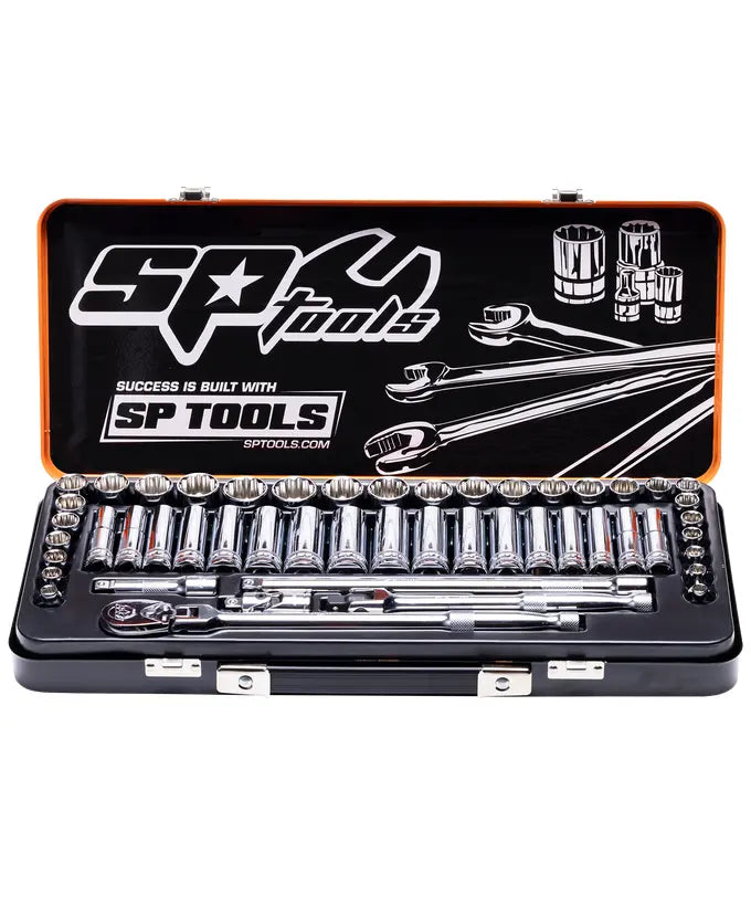 3/8"Dr Socket Set - Metric/SAE - 6 & 12pt - 51pc