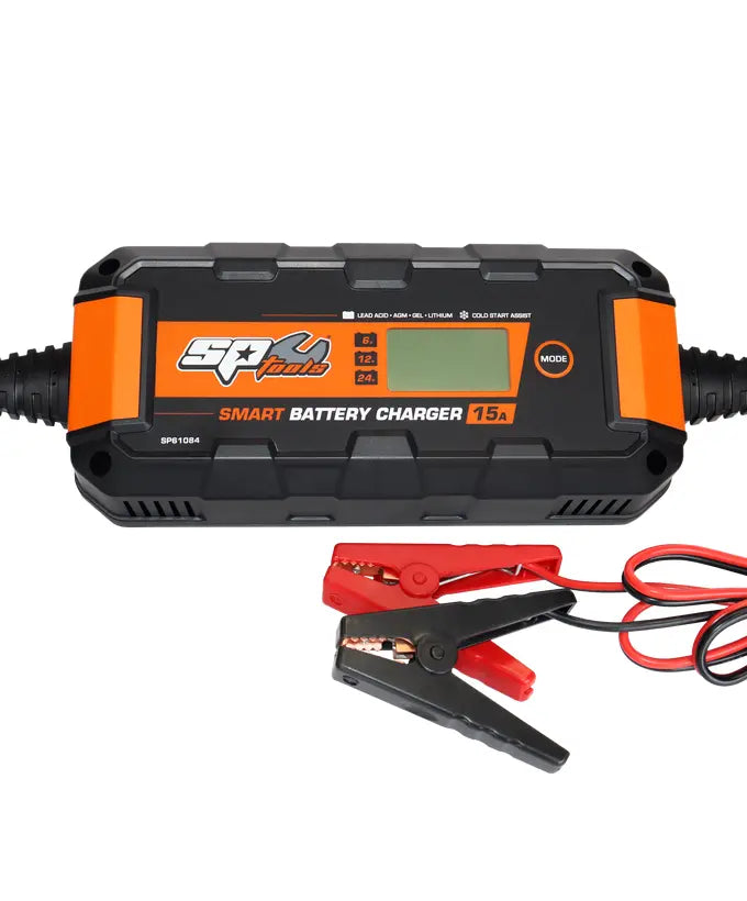 Smart Battery Charger - 8 Stage Multi Volt - 6, 12v & 24v - 15A