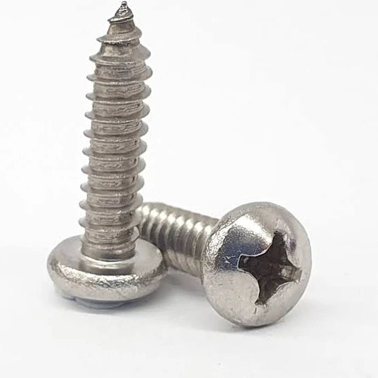 SELF TAPPING SCREWS STAINLESS STEEL 316 PHILLIPS PAN HEAD
