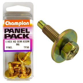 SELF TAPPING SCREWS HEX DRIVE W/ FLAT WASHER PANEL PACK