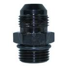 -6 MALE TO -6 O-RING PORT ADAPTER STRAIGHT BLACK