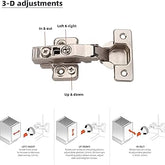 SOFT CLOSE FULL OVERLAY HINGE ZINC