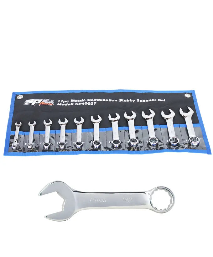Combination ROE Quad Drive Spanner Set - Stubby - 15° Offset