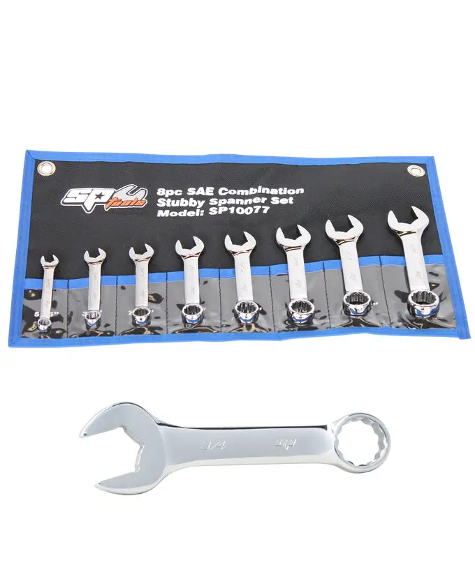 Combination ROE Quad Drive Spanner Set - Stubby - 15° Offset