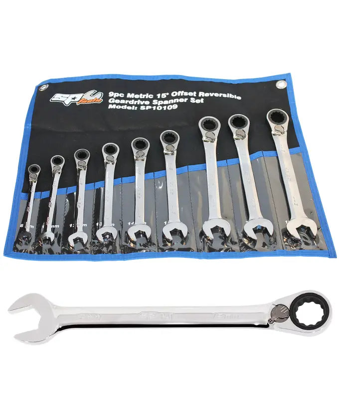 Gear Drive ROE Quad Drive Spanner Set - 15° Offset