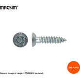 self tapping screws 10gx13mm zinc plated box