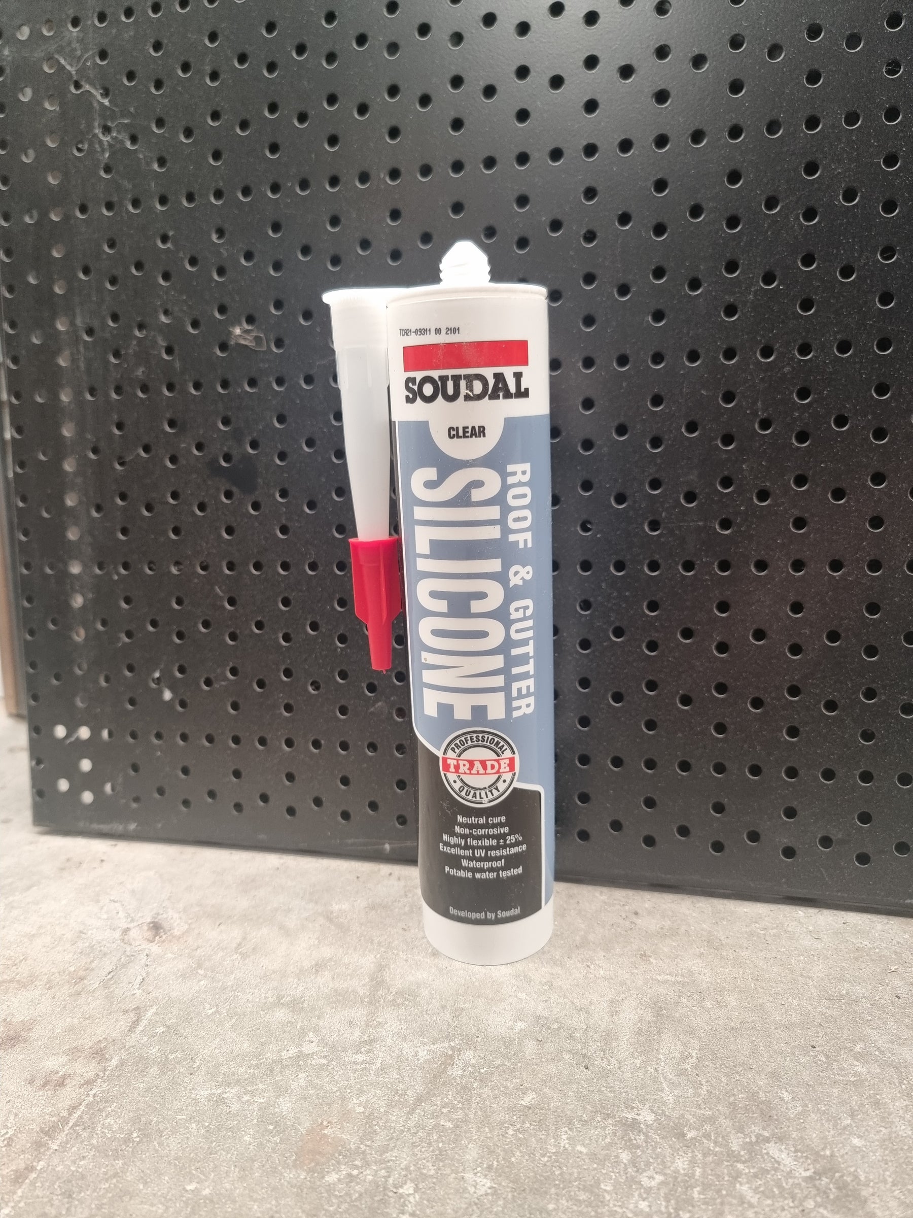 Soudal Roof & Gutter Silicone Clear 300ml