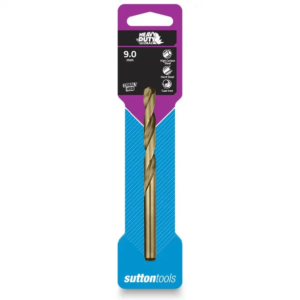 Sutton Tools 9mm Heavy Duty Cobalt Jobber Drill Bit