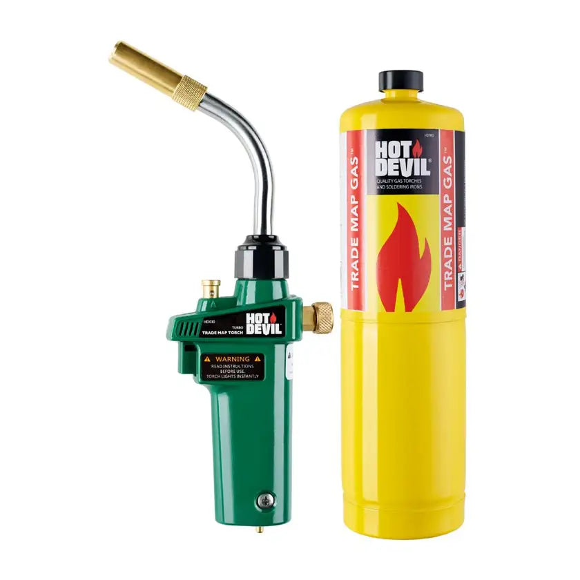 HOT DEVIL MAP-PRO CYCL HEAD AUTO IGN BRAZING TORCH KIT W/ MAP HD030