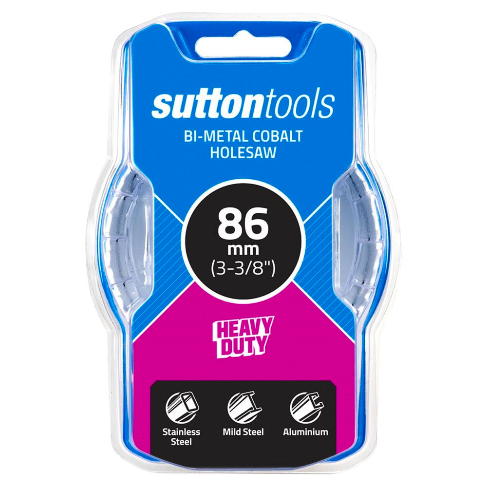 Sutton Tools 86mm White Cobalt Bi-Metal Holesaw