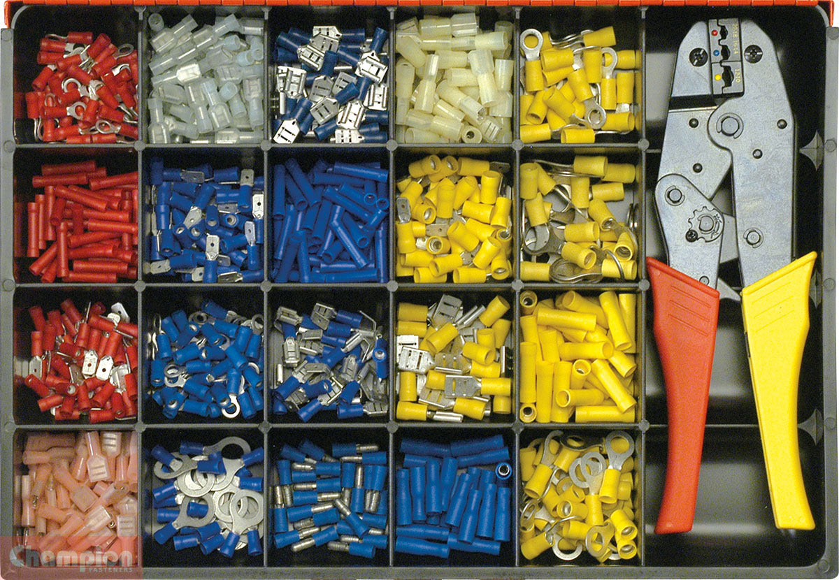 Champion  Wiring Crimp Terminal Assortment Kit, 700 Pcs CA2700