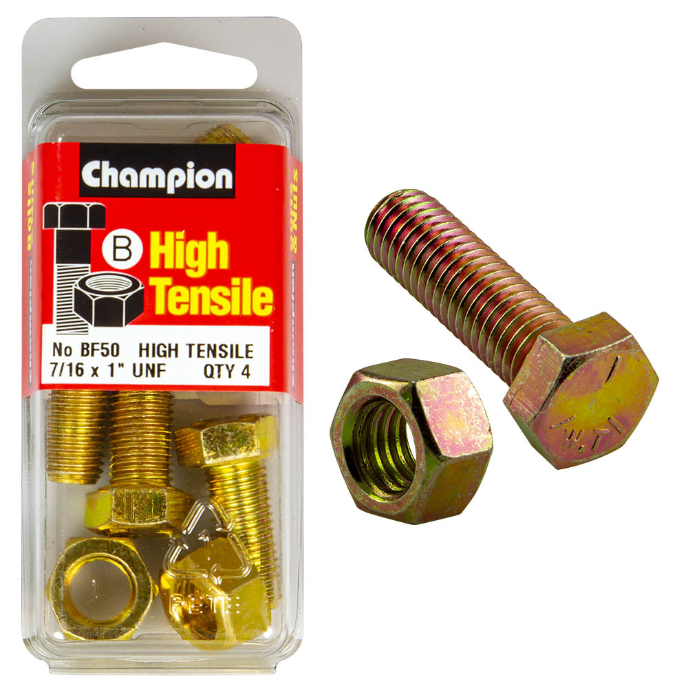 Champion High Tensile 7/16 x 1'' UNF