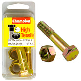 Champion High Tensile M12 x 1.25 x 75mm