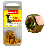 Champion High Tensile M8 x 1.0mm Hex Nuts