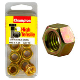 Champion High Tensile M10 x 1.25 Hex Nuts