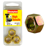 Champion High Tensile M12 x 1.25mm Hex Nuts