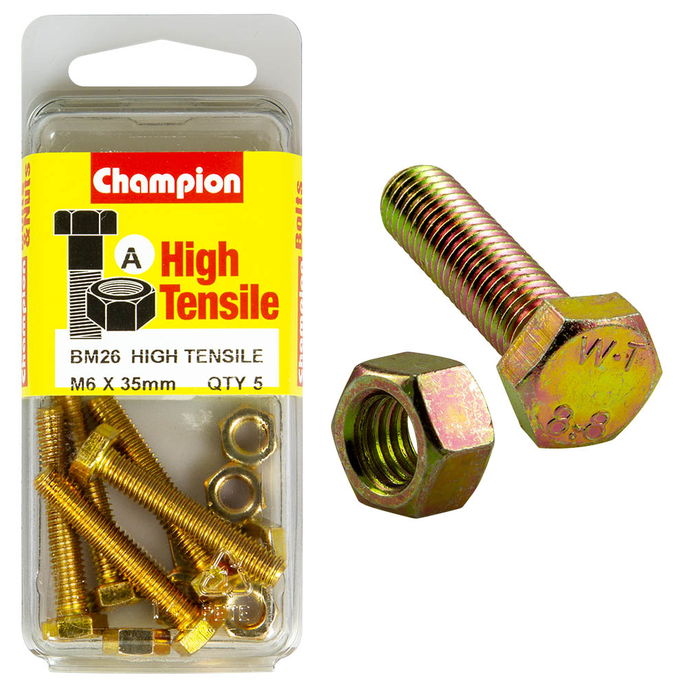 Champion High Tensile M6 x 35mm