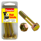 Champion High Tensile M6 x 80mm