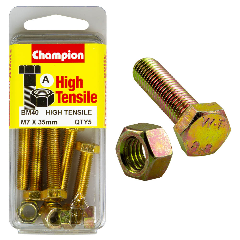 Champion High Tensile M7 x 35mm