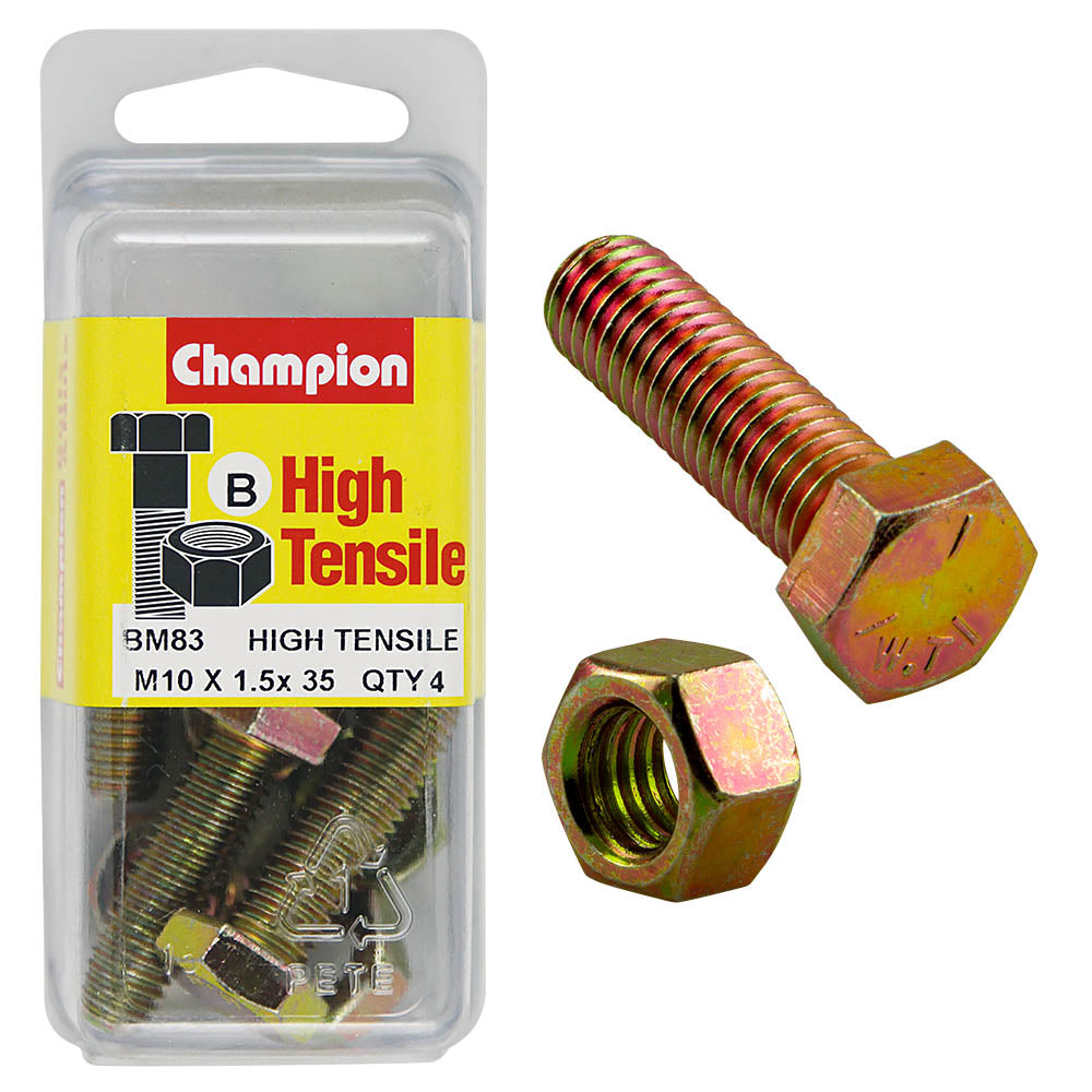 Champion High Tensile M10 x 1.5 x 35mm