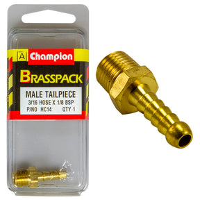 CHAMPION BRASS HOSE JOINER (MALE TAILPIECE)