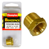 REDUCING BUSH – BRASS – 3/8 to 1/4″ HC44