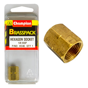 CHAMPION BRASS HEXAGON SOCKET