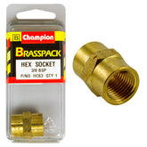 HEX SOCKET – BRASS – 3/8″ HC63