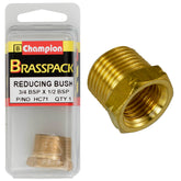 REDUCING BUSH – BRASS – 3/4 to 1/2″ HC71