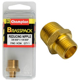 REDUCING NIPPLE – BRASS – 3/8 x 1/8″ HC84