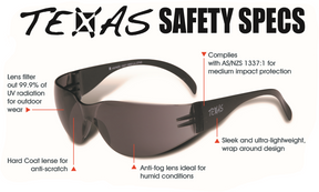 Maxisafe Texas Safety Glasses Clear