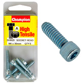 Champion High Tensile M6 x 30mm Socket Head