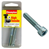 Champion High Tensile M6 x 80mm Socket Head