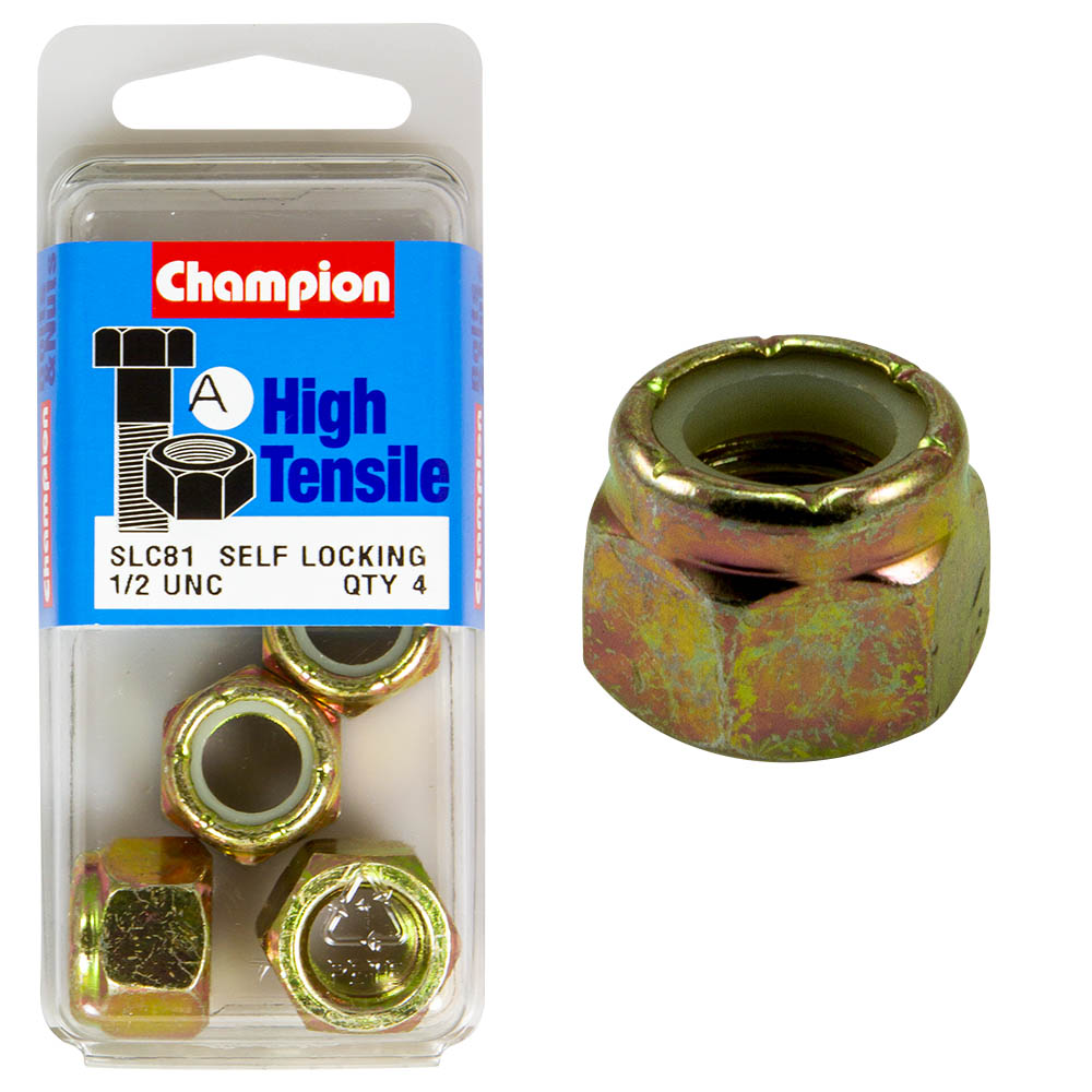 Champion High Tensile 1/2'' UNC NYLOCK