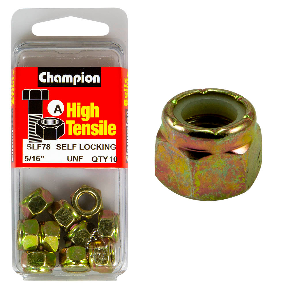 Champion High Tensile 5/16 UNF Locknut