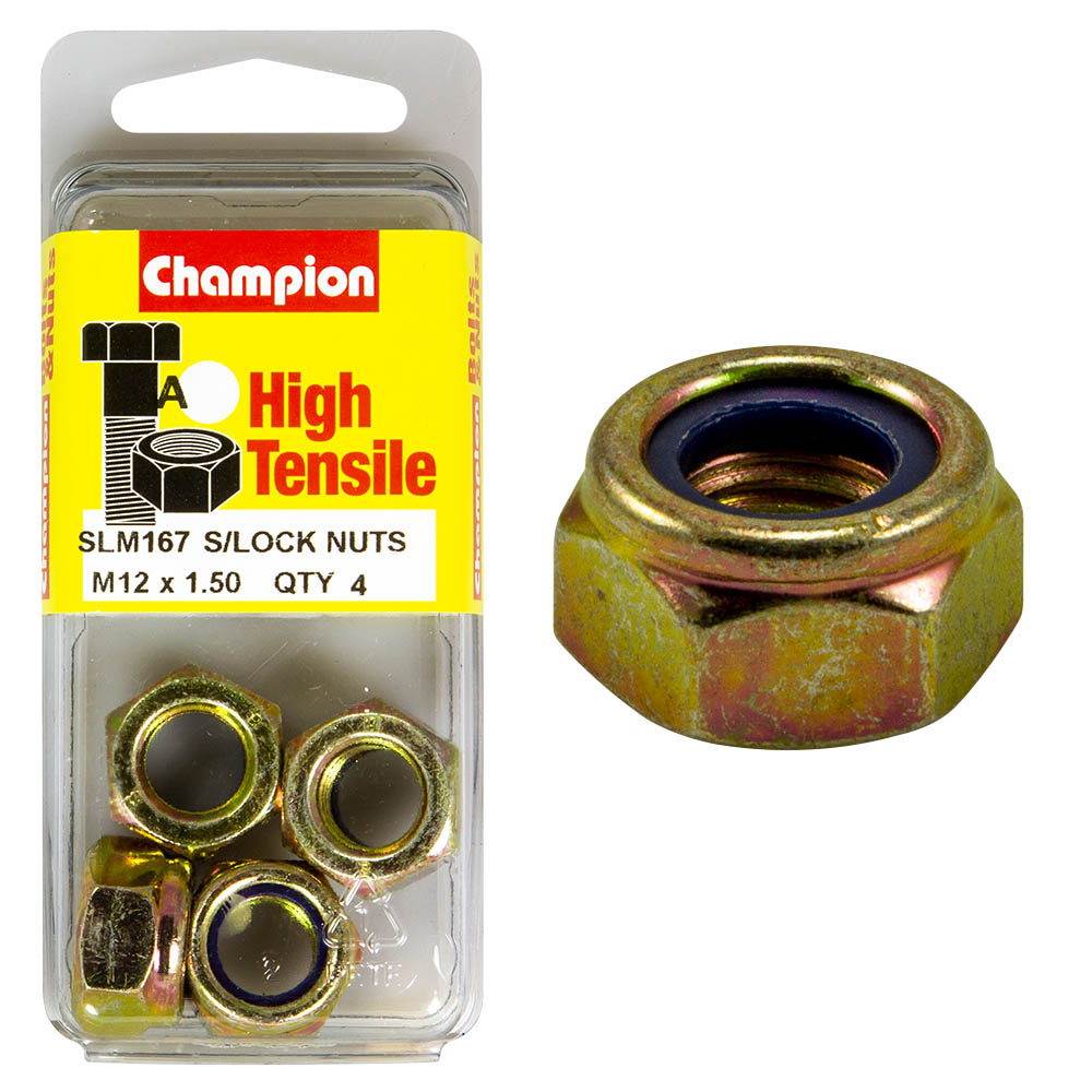 Champion High Tensile M12 x 1.50mm Locknut