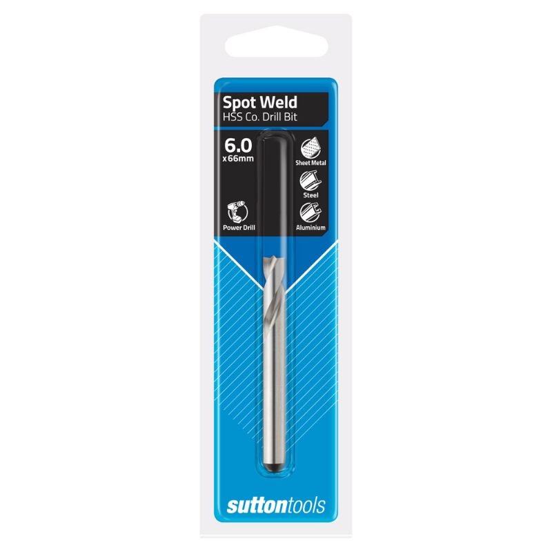 SUTTON TOOLS  6.0 X 66MM HSS-COBALT SPOT WELD DRILL BIT