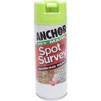 Anchor Spot N Survey Aerosol Paint Green Fluorescent 350g