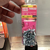 METAL THREAD SCREWS M5 x 20mm